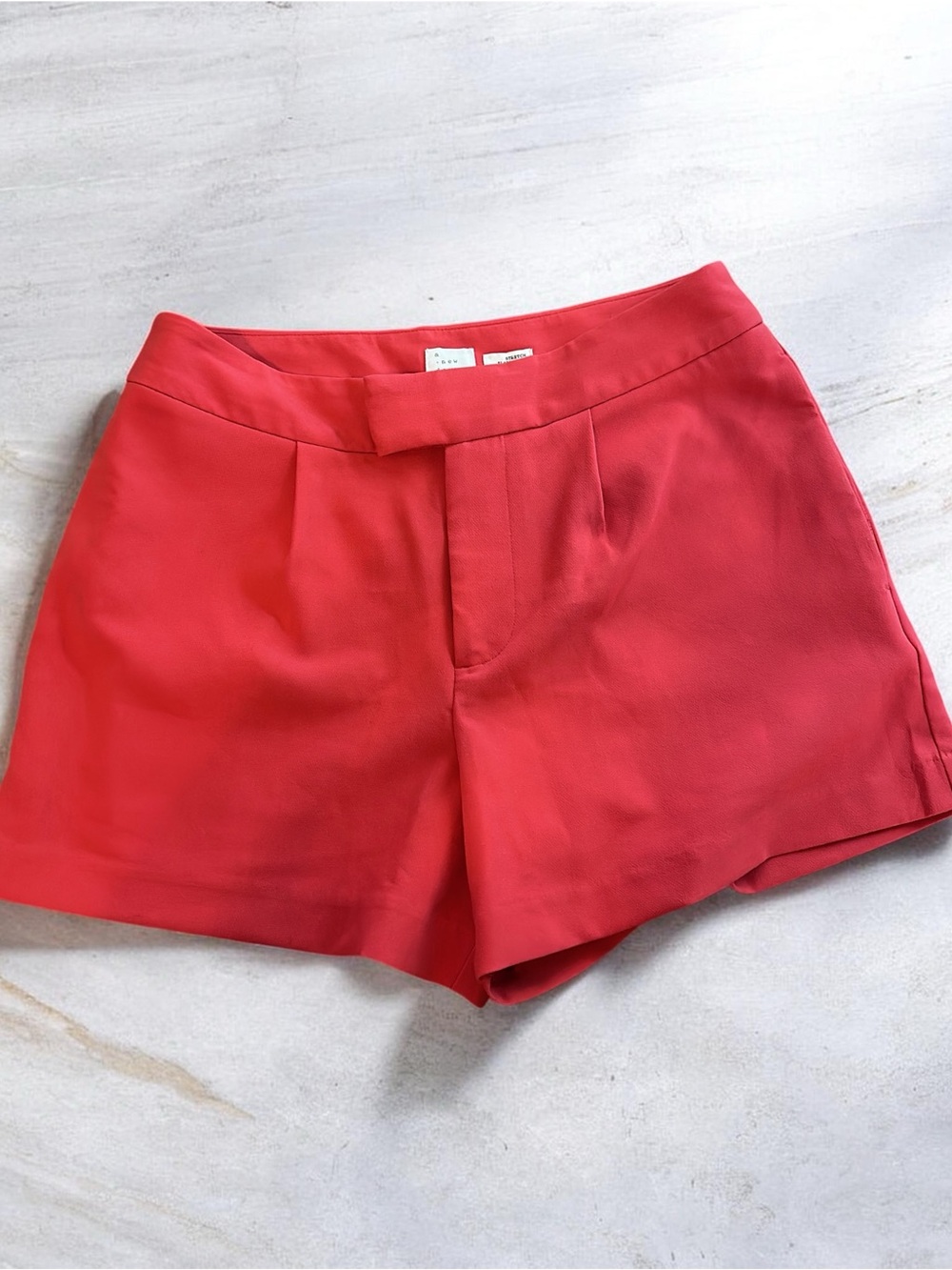 a new day Bright Coral High-Rise Tailored Shorts